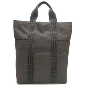 HERMES Hermes Herline Cabas Tote Bag, Nylon, Gray, Men's, 253639
